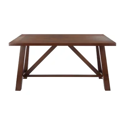 Safavieh Ainslee Collection Rectangular Wood-Top Dining Table