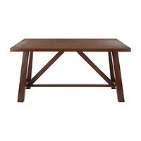 Safavieh Ainslee Collection Rectangular Wood-Top Dining Table