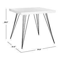 Safavieh Wolcott Collection Square Wood-Top Dining Table