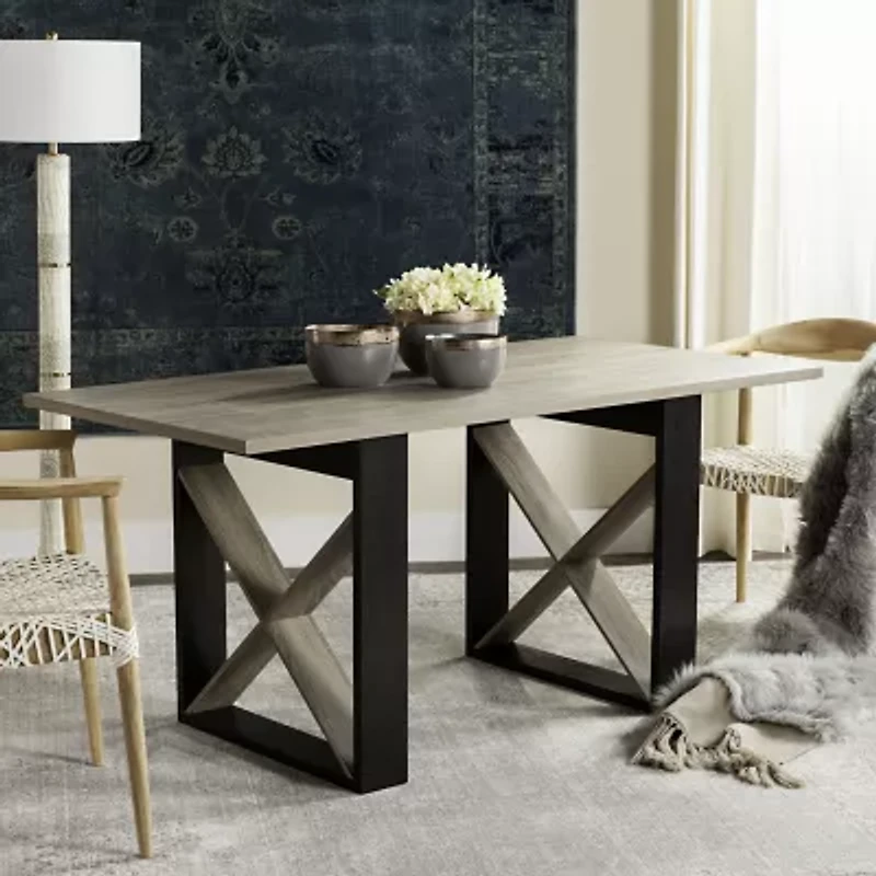 Monty Dining Collection Rectangular Wood-Top Dining Table