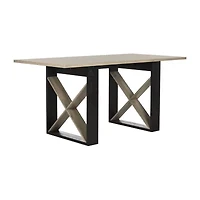Monty Dining Collection Rectangular Wood-Top Dining Table