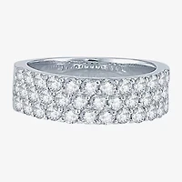 2 CT.T.W. Natural Diamond Three-Row Band