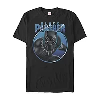 Mens Crew Neck Short Sleeve Classic Fit Black Panther Marvel Graphic T-Shirt