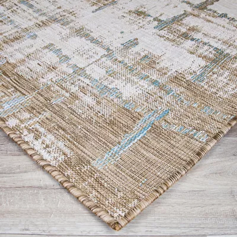 Couristan Charm Tiverton Flatweave Indoor Outdoor Rectangular Accent Rug