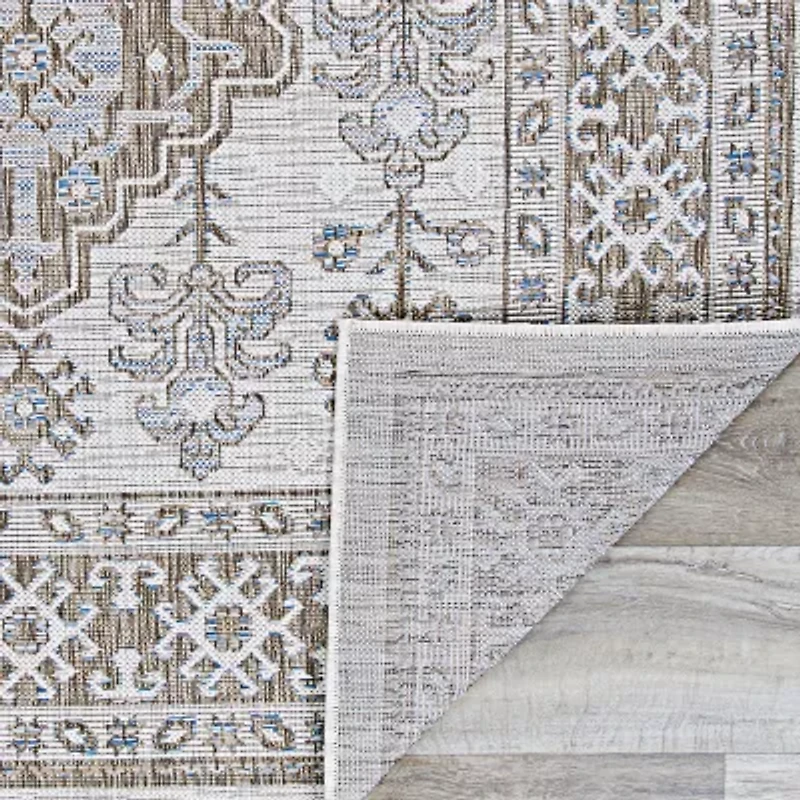 Couristan Charm Woodburn Flatweave Indoor Outdoor Rectangular Area Rug