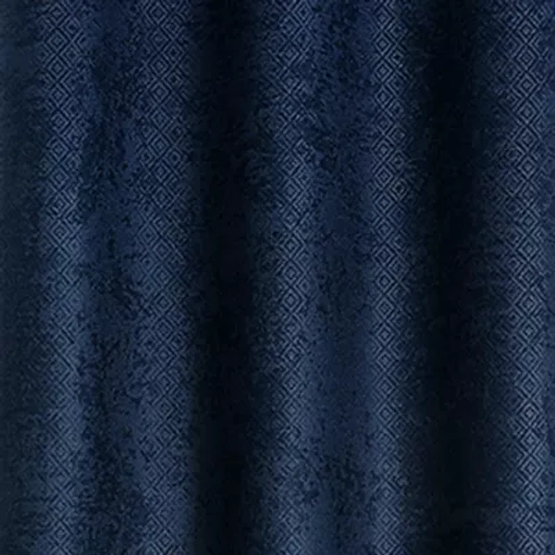 Regal Home Diamond Embossed Grommet Top Energy Saving Blackout Set of 2 Curtain Panel