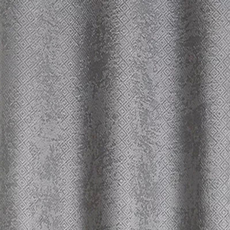 Regal Home Diamond Embossed Grommet Top Energy Saving Blackout Set of 2 Curtain Panel