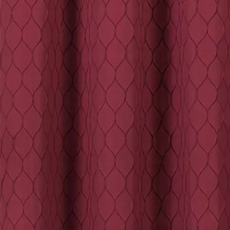 Regal Home Mackenna Jacquard Grommet Top Light-Filtering Set of 2 Curtain Panel