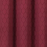 Regal Home Mackenna Jacquard Grommet Top Light-Filtering Set of 2 Curtain Panel