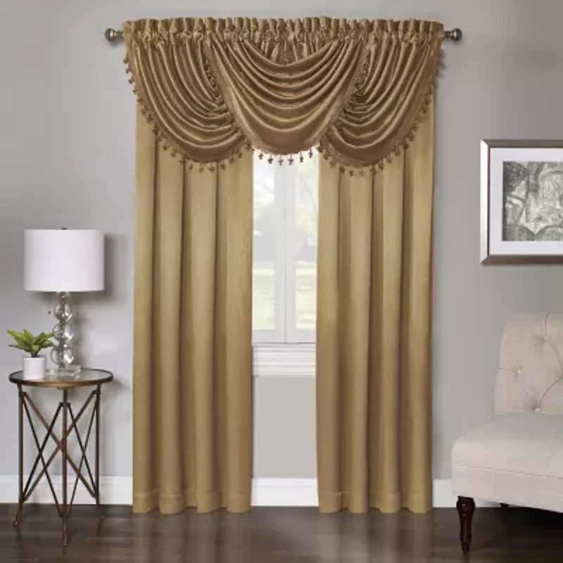 Regal Home Regency Rod Pocket Waterfall Valance