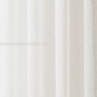 Regal Home Crushed Voile Solid Grommet Top Sheer Single Curtain Panel