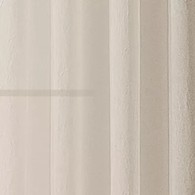 Regal Home Crushed Voile Solid Grommet Top Sheer Single Curtain Panel