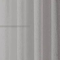 Regal Home Crushed Voile Solid Grommet Top Sheer Single Curtain Panel