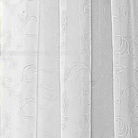 Regal Home Embroidered Voile Rod Pocket Sheer Single Curtain Panel