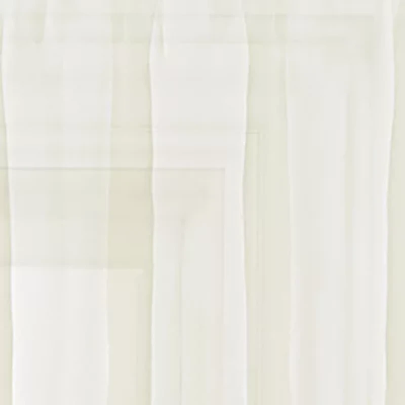 Regal Home Voile Solid Rod Pocket Ascot Valance