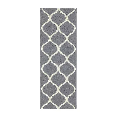 Maples Lattice Washable Skid Resistant Indoor Rectangular Runner