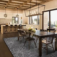 Couristan Charm Botanical Flatweave Indoor Outdoor Rectangular Accent Rug