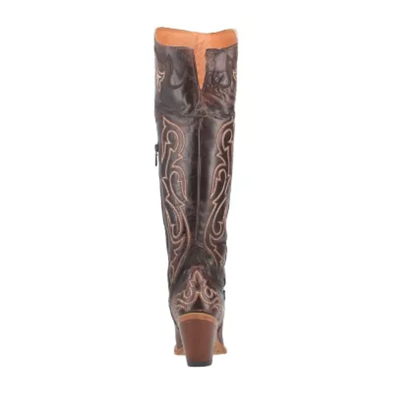 Dan Post Womens Kommotion Block Heel Cowboy Boots