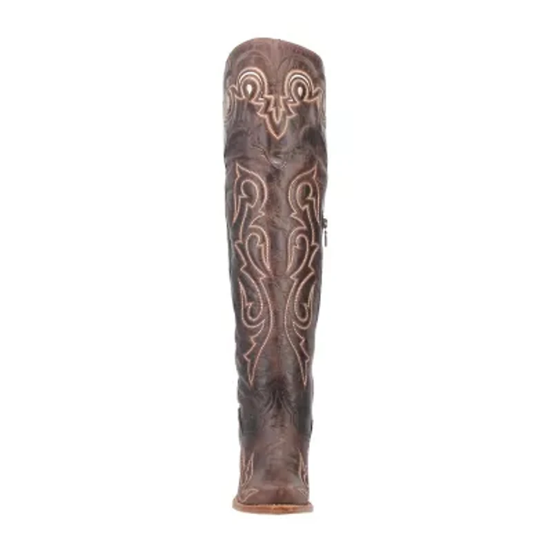 Dan Post Womens Kommotion Block Heel Cowboy Boots