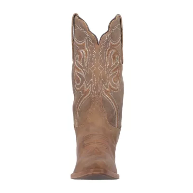 Dan Post Womens Karmel Stacked Heel Cowboy Boots