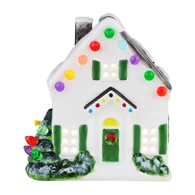Lighted Ceramic Christmas Village House Tabletop Decor