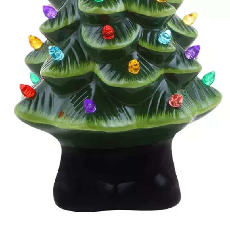 Nostalgic Ceramic Gnome Christmas Tabletop Tree