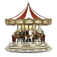 Animated Regal Carousel Christmas Tabletop Decor