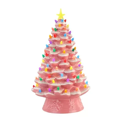 Nostalgic Christmas Lighted Tabletop Tree