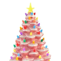 Nostalgic Christmas Lighted Tabletop Tree