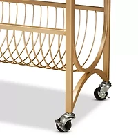 Jacek Marble-Top Serving Cart