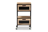 Olinda Storage 2-Drawer End Table