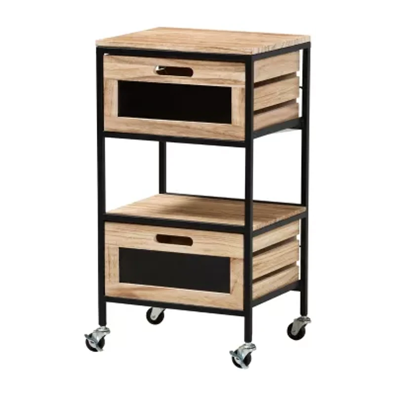 Olinda Storage 2-Drawer End Table