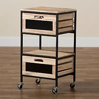 Olinda Storage 2-Drawer End Table