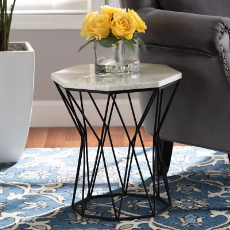 Venedict Metal End Table