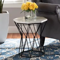 Venedict Metal End Table