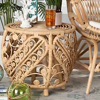 Saranna Rattan End Table
