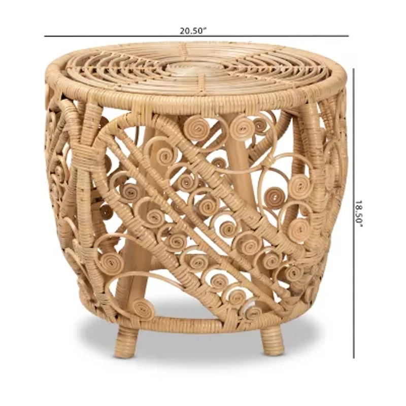 Saranna Rattan End Table