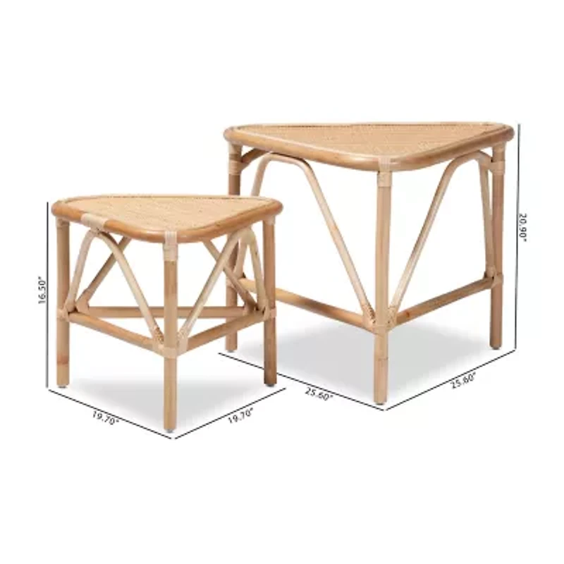Jayden 2-pc. Rattan End Table