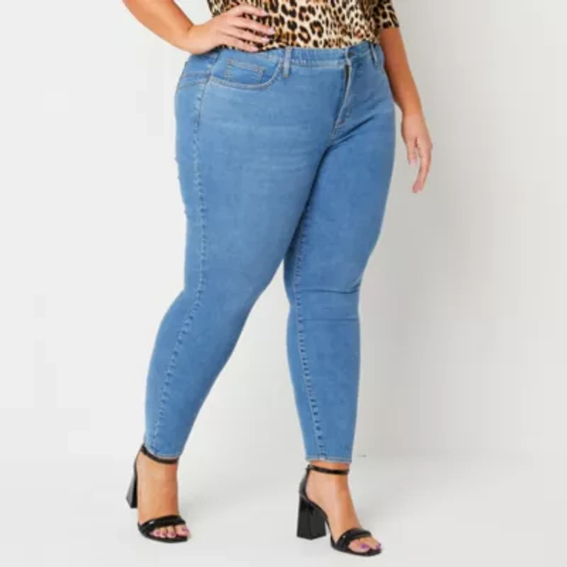 Bold Elements Womens Plus Skinny Fit Jean