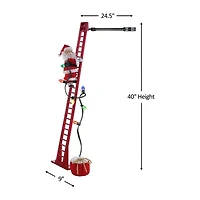 Super Climbing Santa Animated Christmas Tabletop Decor