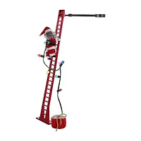 Super Climbing African American Santa Animated Christmas Tabletop Decor