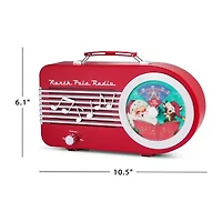 North Pole Music Playing Radio Christmas Tabletop Decor
