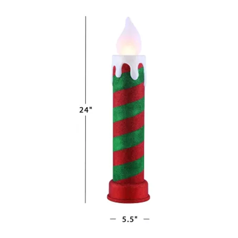Outdoor Blow Mold Candle Christmas Yard Art