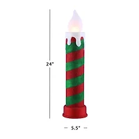 Outdoor Blow Mold Candle Christmas Yard Art