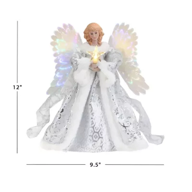 Fiber Optic Angel Christmas Tree Topper