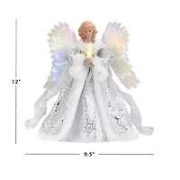 Fiber Optic Angel Christmas Tree Topper