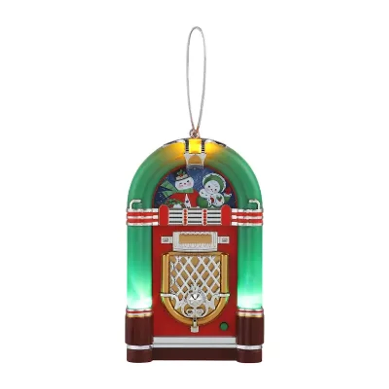 Mini Vintage Jukebox Christmas Ornament
