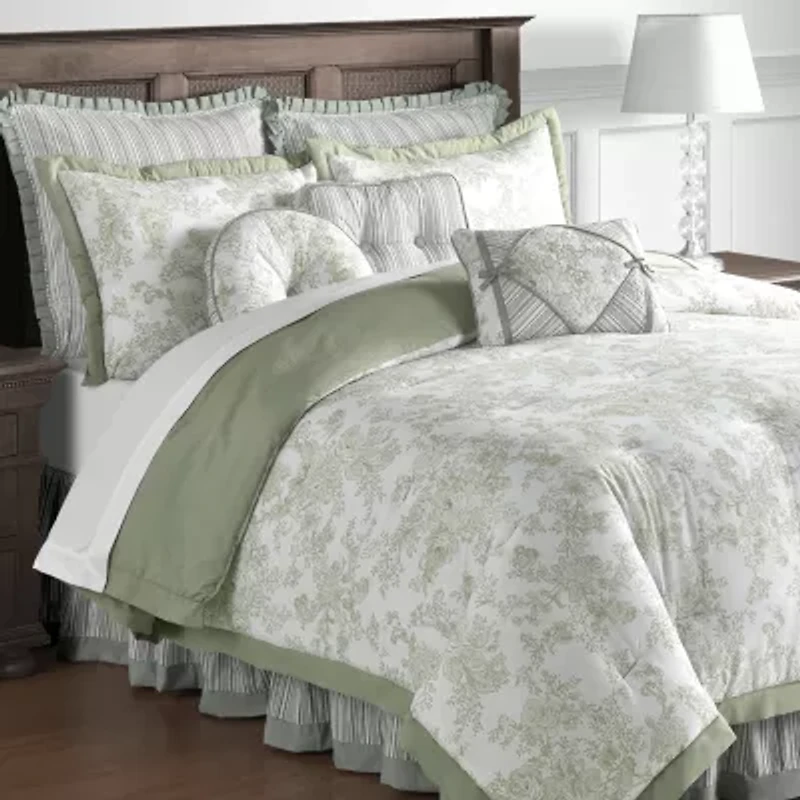 Laurel Manor Toile Garden Cotton Euro Sham