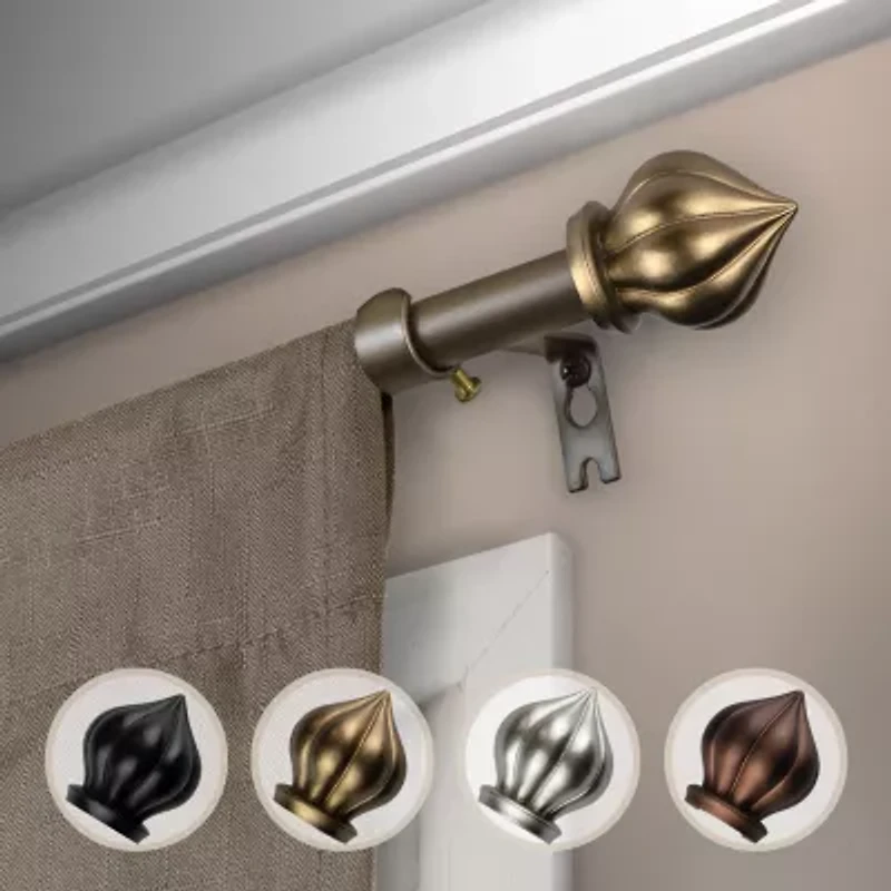 Rod Desyne Primrose 5/8 Adjustable Curtain