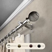 Rod Desyne Ozana 3/4 Adjustable Curtain